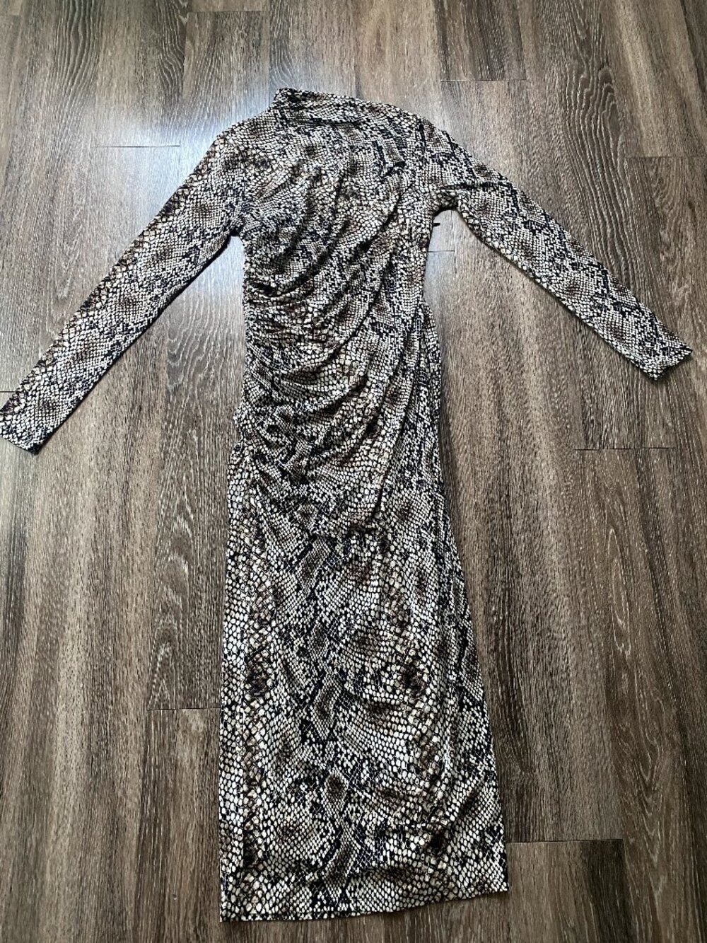 White House Black Market Snakeskin Print Dress